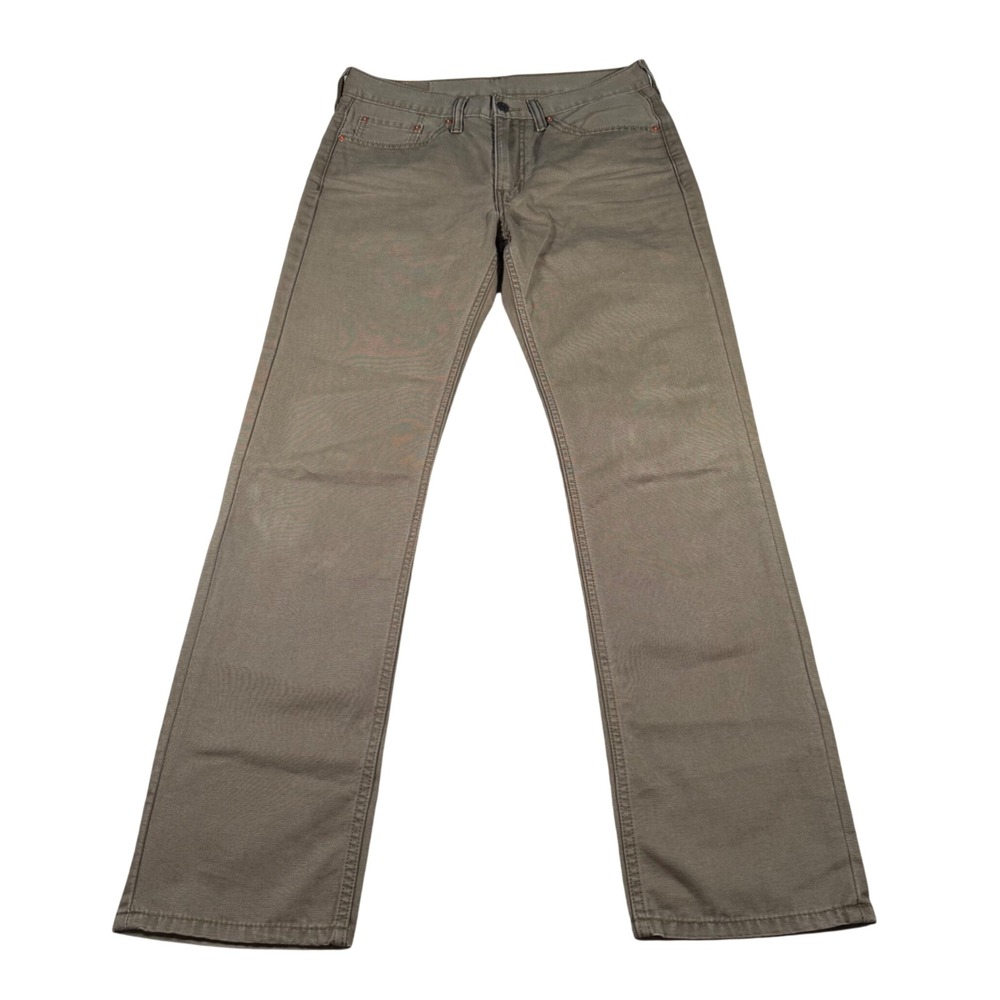 Levi's 514 Straight Fit Pants Mens 31x32 (FITS 32x31) Tan Canvas Cotton